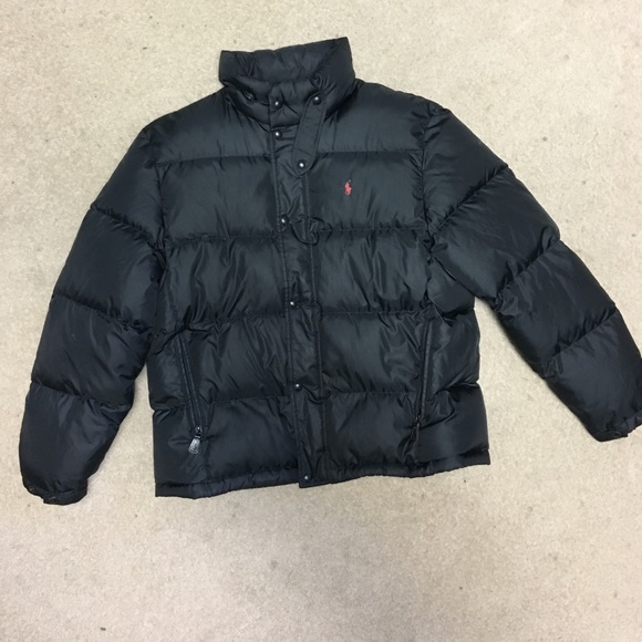 puffy polo jacket